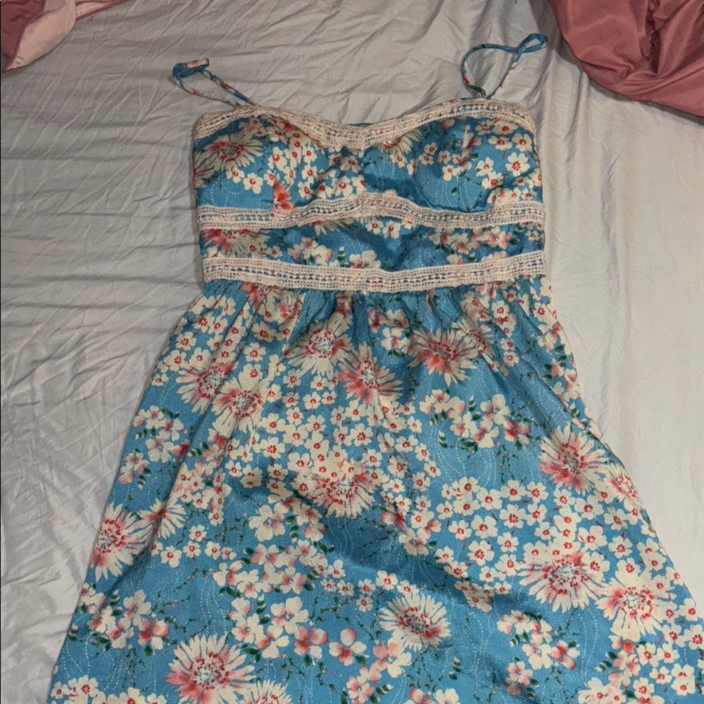 Floral Blue Sundress